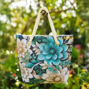 Stylish & Versatile Women’s Hand Bags – Bold Patterns, Vibrant Florals, and Trendy Designs with Sturdy Rope Handles
