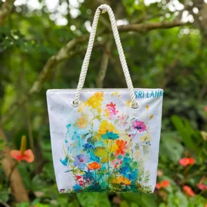 Stylish & Versatile Women’s Hand Bags – Bold Patterns, Vibrant Florals, and Trendy Designs with Sturdy Rope Handles